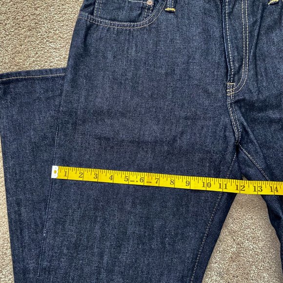 Mens 34x34 100% cotton dark blue straight jeans - Picture 7 of 9